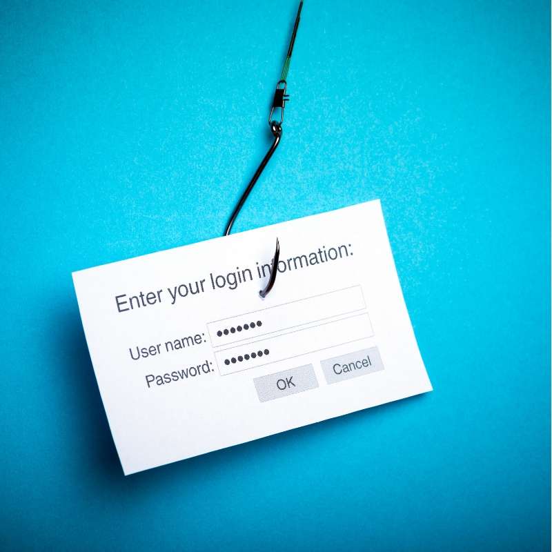 Phishing for login id and password