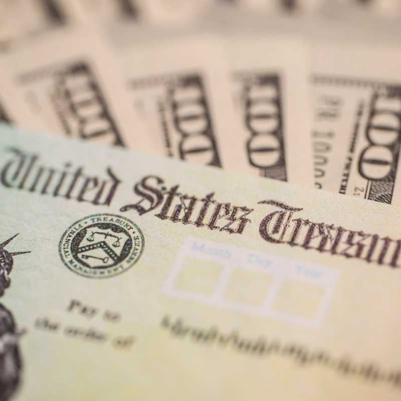 stimulus check from US Treasury